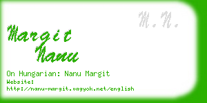 margit nanu business card